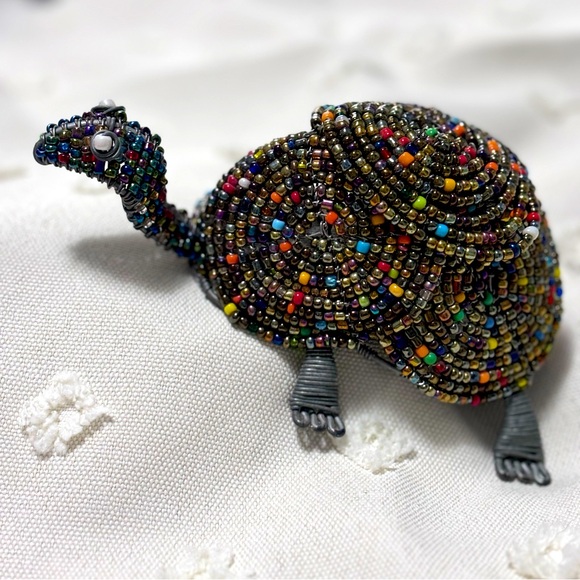 Wire Beaded Turtle 🐢 - Picture 3 of 6